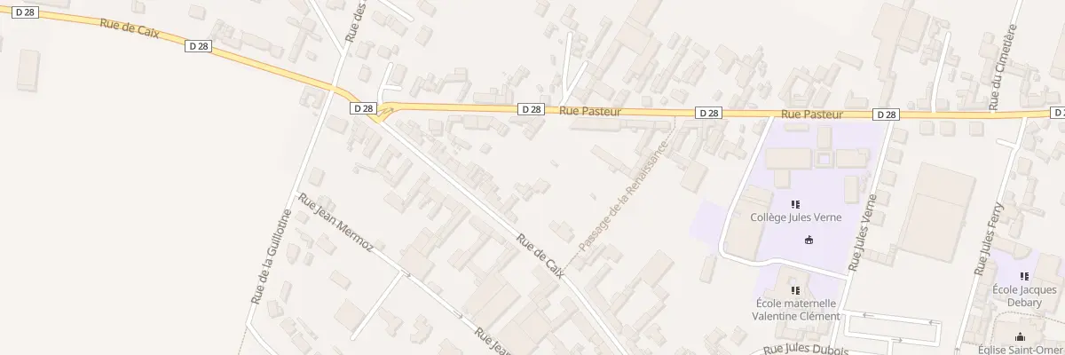 Plan du 18 Rue de Caix à Rosières-en-Santerre