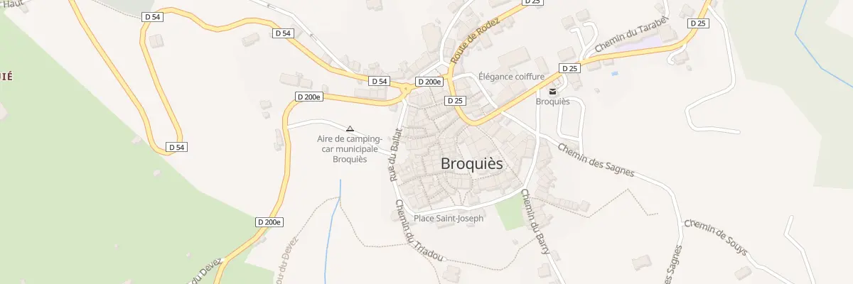 Plan du 8 Rue du Porche à Broquiès