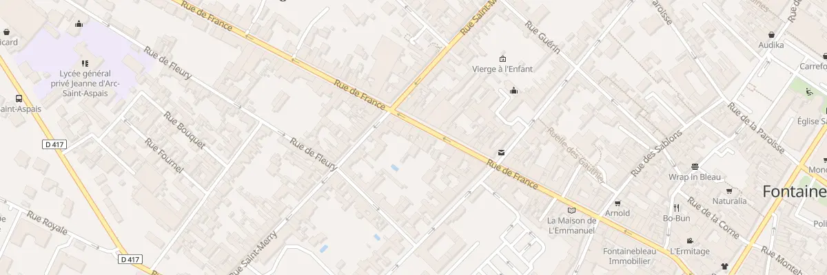 Plan du 63B Rue de France à Fontainebleau