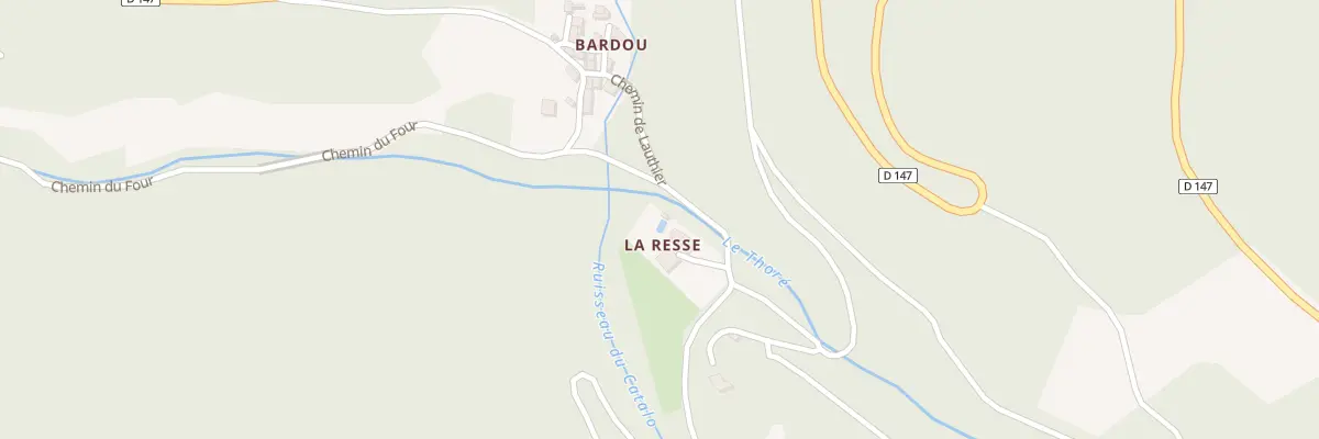 Plan du 5023 La Resse à Verreries-de-Moussans