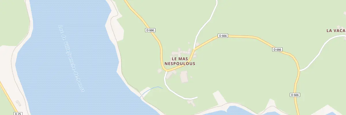 Plan du 5190 Le Mas Nespoulous à Alrance