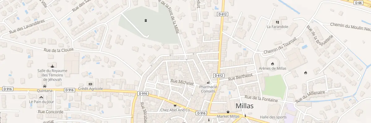 Plan du 41 Rue Gambetta à Millas