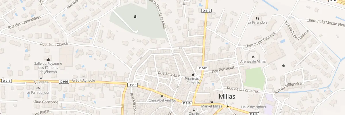 Plan du 37 Rue Gambetta à Millas