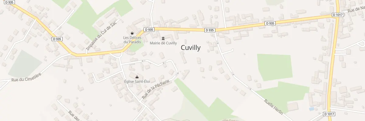 Plan du 20 Rue de la Pêcherie à Cuvilly