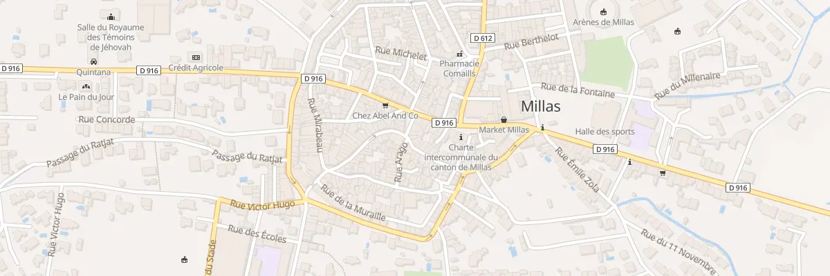 Plan du 34 Rue de la République à Millas
