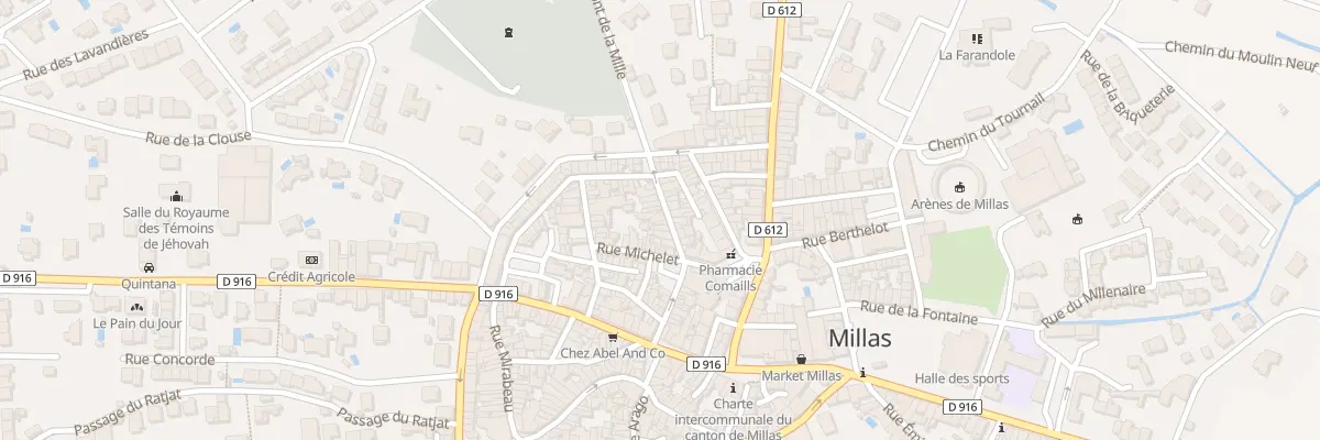 Plan du 25 Rue Gambetta à Millas