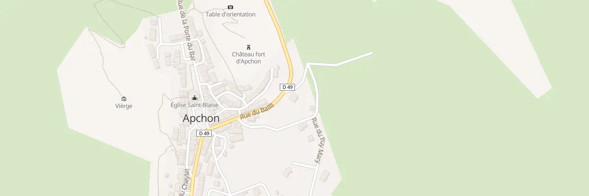 Plan du 14 Rue du Bailli à Apchon