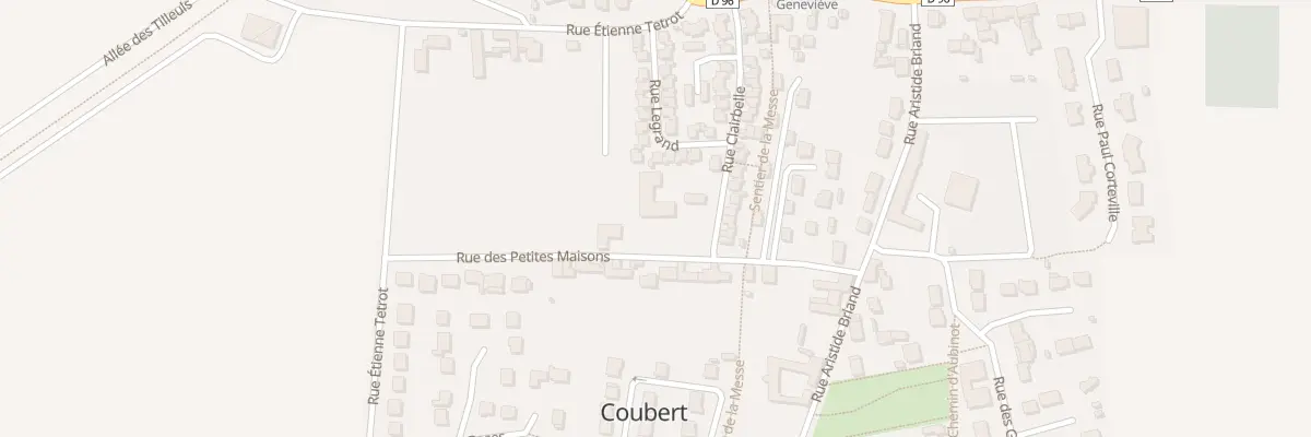 Plan du 8 Rue des Petites Maisons à Coubert
