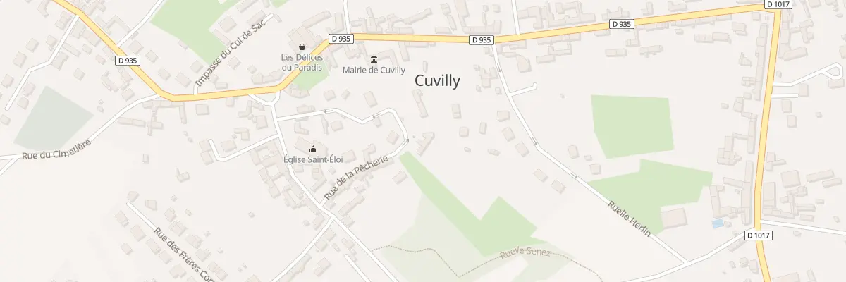 Plan du 16 Rue de la Pêcherie à Cuvilly