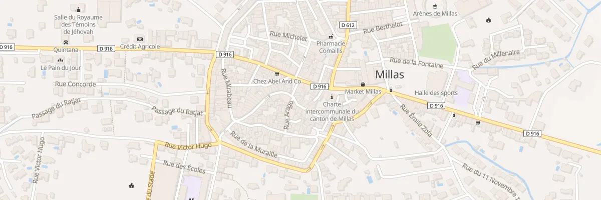 Plan du 32 Rue de la République à Millas