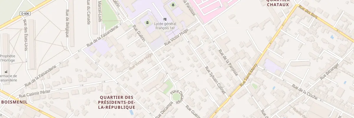 Plan du 40 Rue Guérin à Fontainebleau