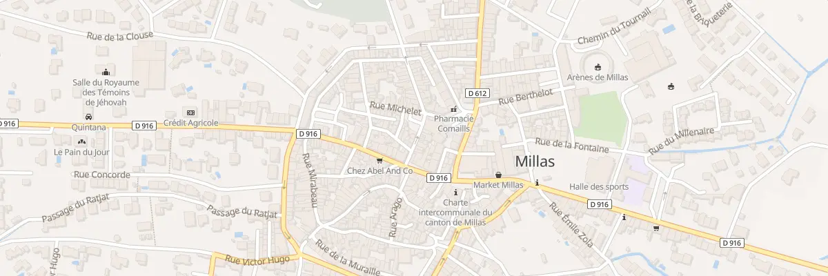 Plan du 3 Rue Gambetta à Millas