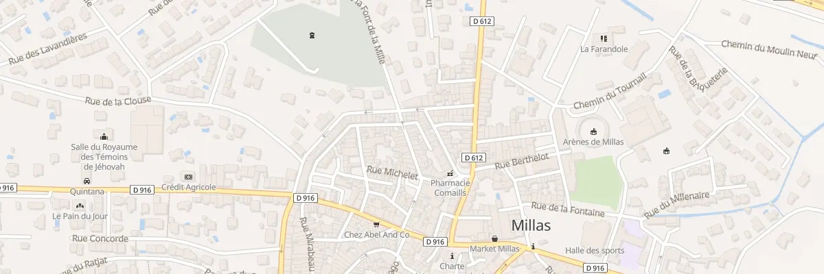 Plan du 40 Rue Gambetta à Millas