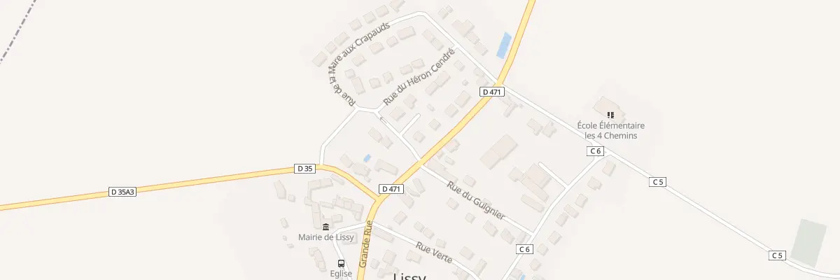 Plan du 2 Rue des Merisiers à Lissy