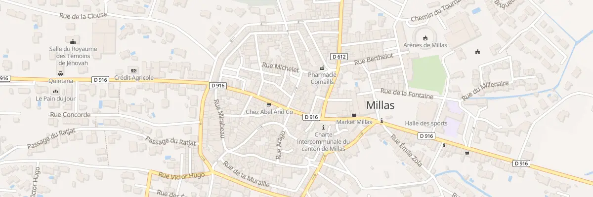 Plan du 6 Rue Gambetta à Millas