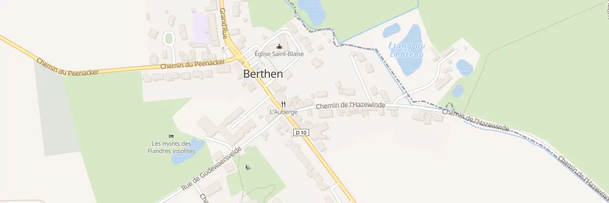 Plan du 33 Che de l’Hazewinde à Berthen
