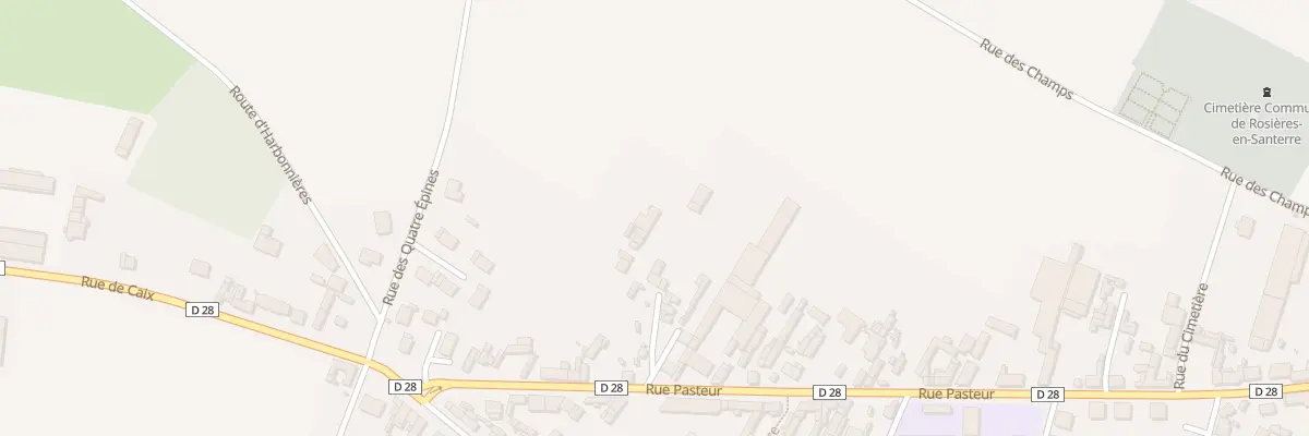 Plan du 166 Rue Pasteur à Rosières-en-Santerre