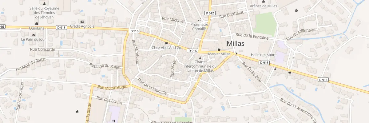 Plan du 26 Rue de la République à Millas