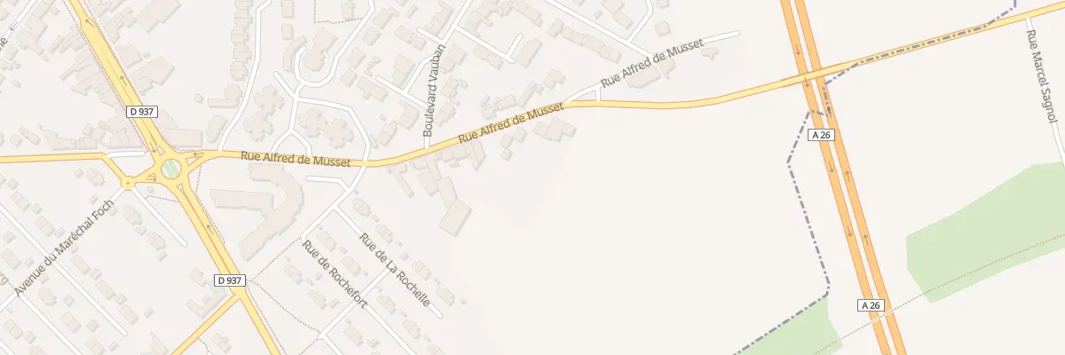 Plan du 22 Rue Alfred de Musset à Sains-en-Gohelle