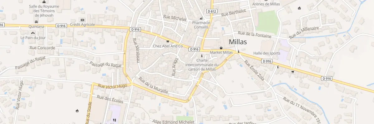 Plan du 24 Rue de la République à Millas