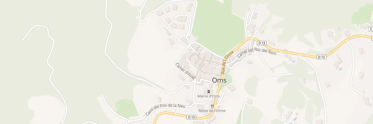 Plan du 6 Rue de la Fontaine à Oms
