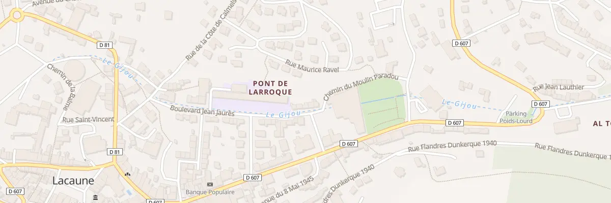 Plan du 19 Bd Jean Jaurès à Lacaune