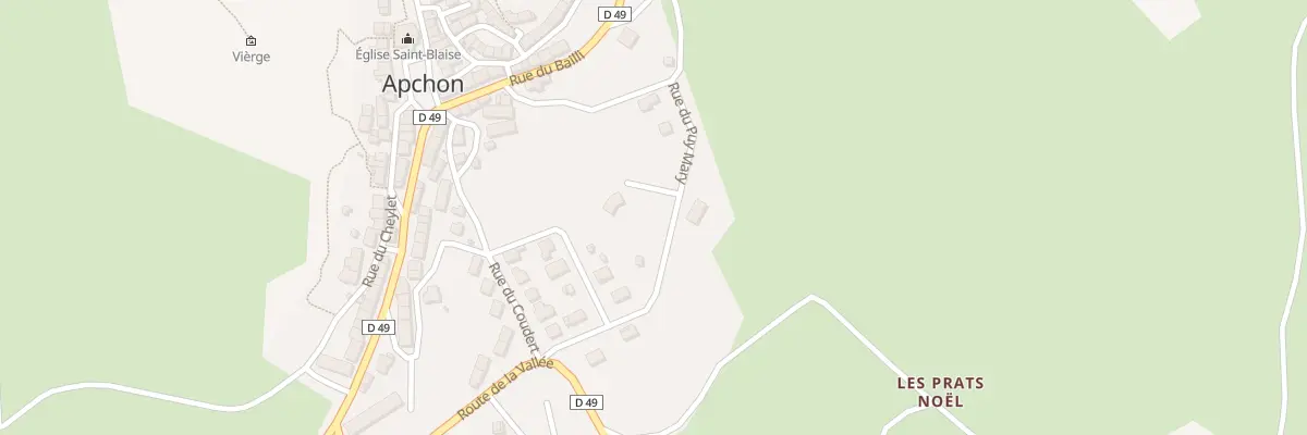Plan du 1 Lot Communal à Apchon