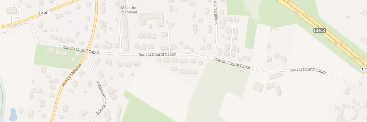 Plan du 45 Rue du Courtil Cabot à Villemandeur