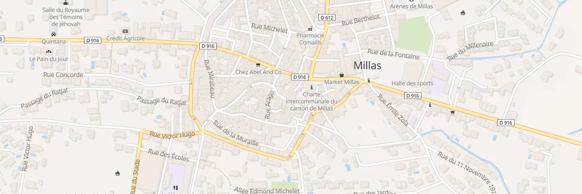 Plan du 22 Rue de la République à Millas