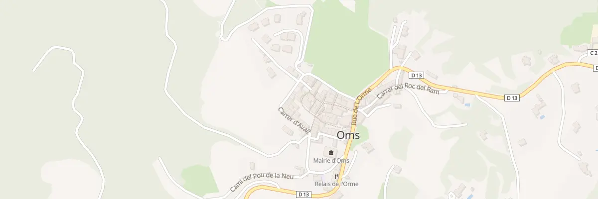 Plan du 4 Rue de la Fontaine à Oms