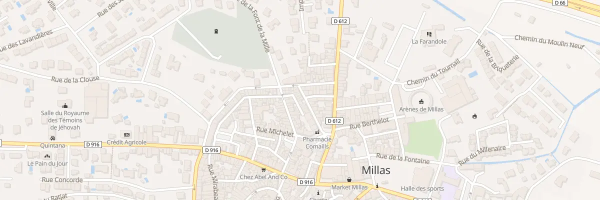 Plan du 17 Rue du Jeu de Paume à Millas