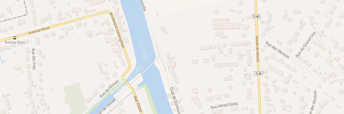 Plan du 104 Quai de Fromonville à Nemours