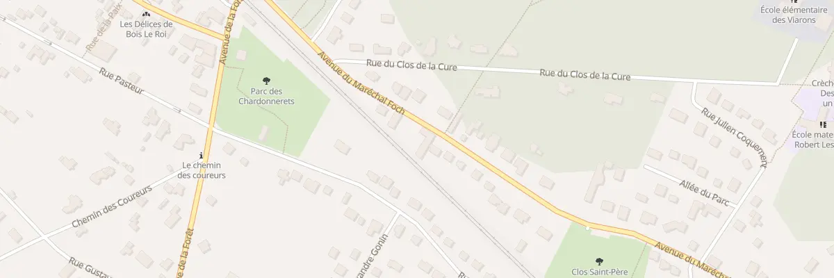 Plan du 8 Av Marechal Foch à Bois-le-Roi