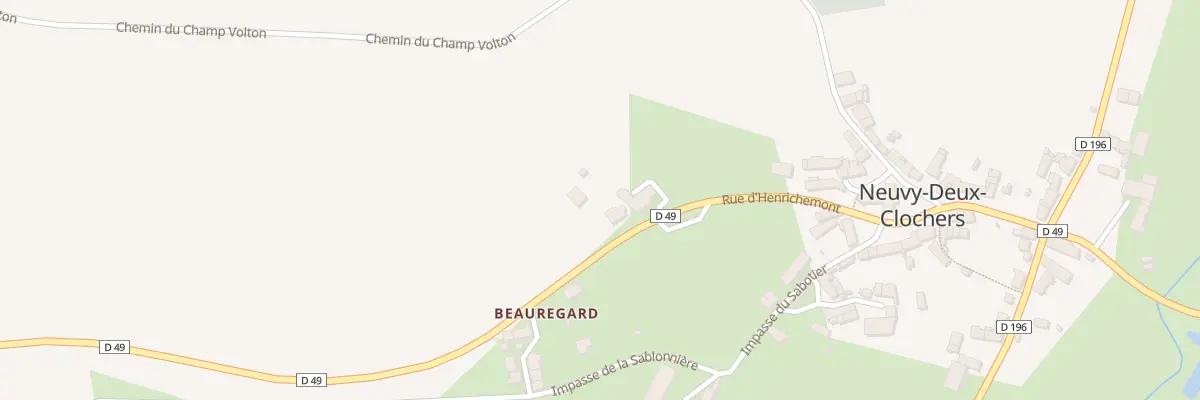 Plan du 294 Rte d’Henrichemont à Neuvy-Deux-Clochers