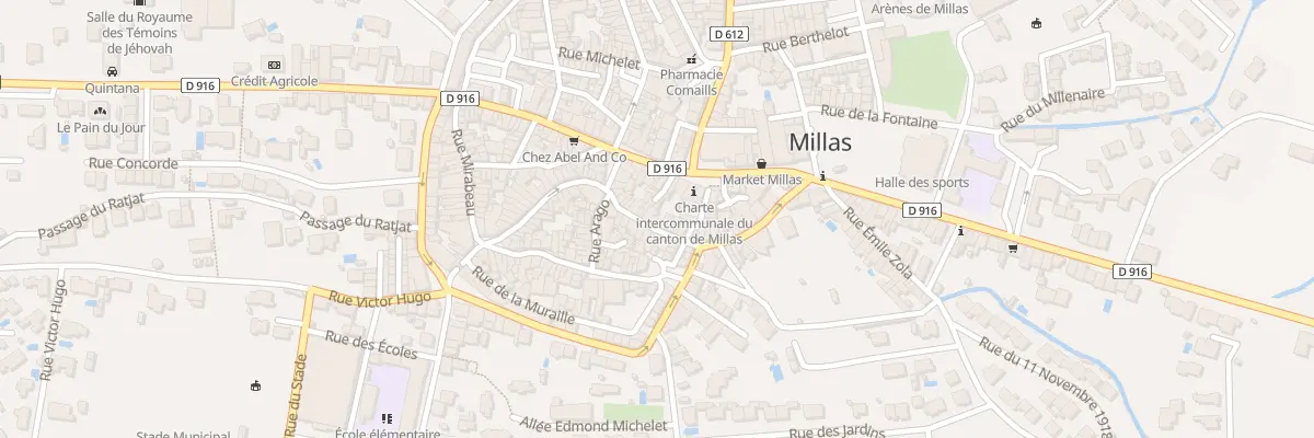 Plan du 18 Rue de la République à Millas