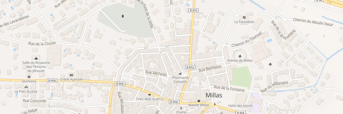 Plan du 15 Rue du Jeu de Paume à Millas