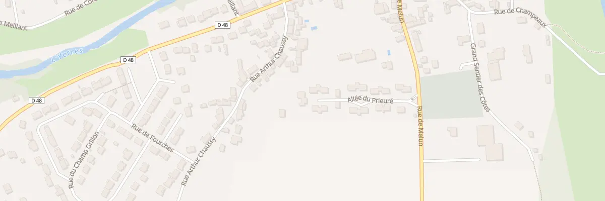 Plan du 4 All du Prieuré à Soignolles-en-Brie