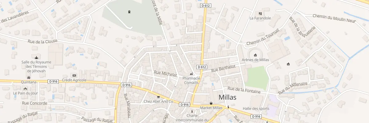 Plan du 9 Rue du Jeu de Paume à Millas