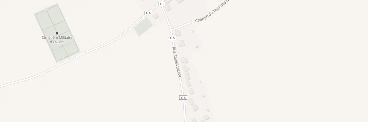 Plan du 7 Rue St Vincent à Ovillers-la-Boisselle