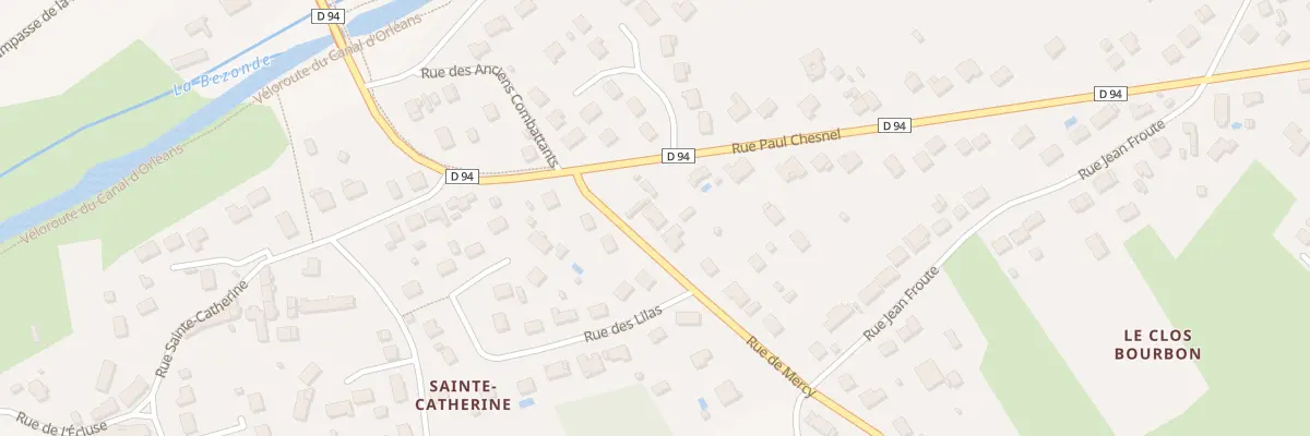 Plan du 85 Rue de Mercy à Pannes