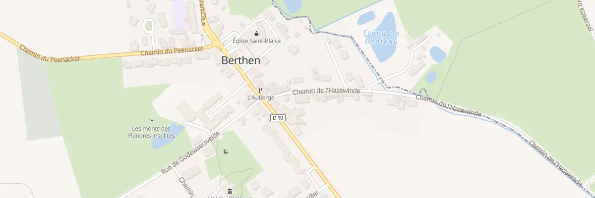 Plan du 50 Che de l’Hazewinde à Berthen