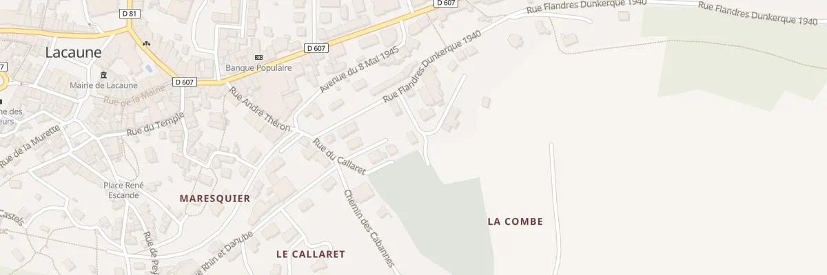 Plan du 6328 Lacombe à Lacaune