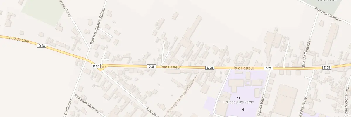 Plan du 126 Rue Pasteur à Rosières-en-Santerre