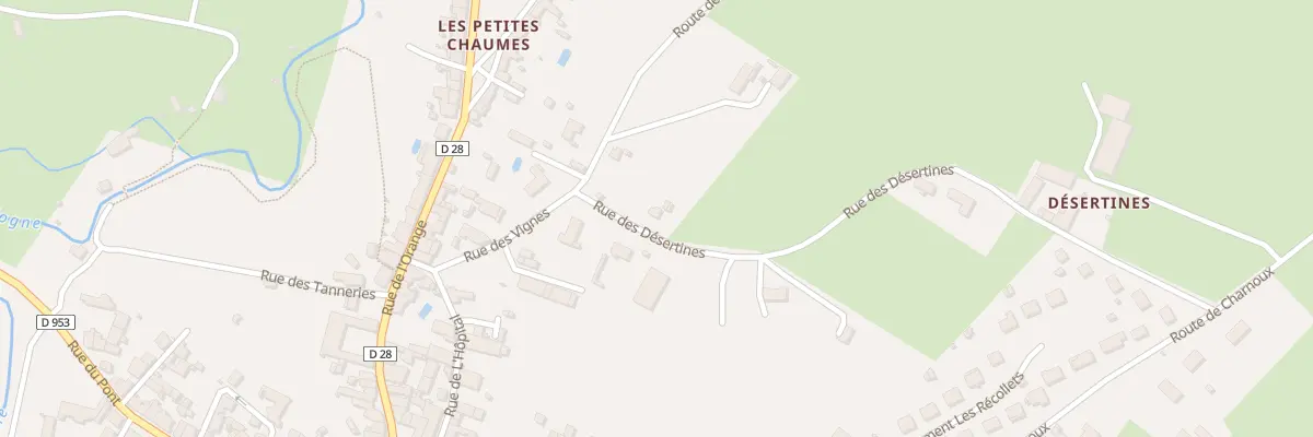 Plan du 16 Rue de Desertine à Ainay-le-Château