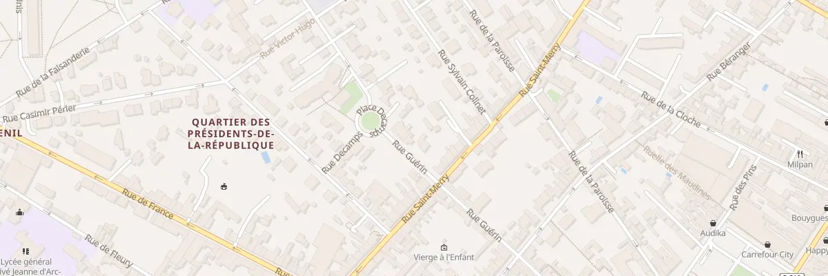 Plan du 24B Rue Guérin à Fontainebleau