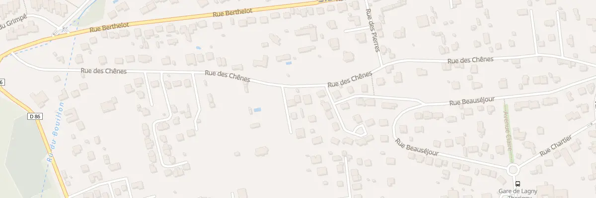Plan du 33 Rue des Chênes à Pomponne