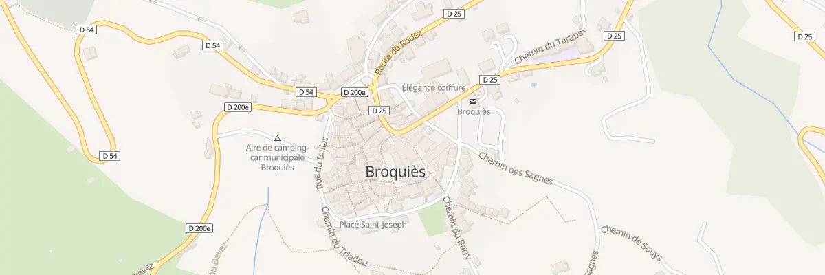 Plan du 4 Av de St Affrique à Broquiès