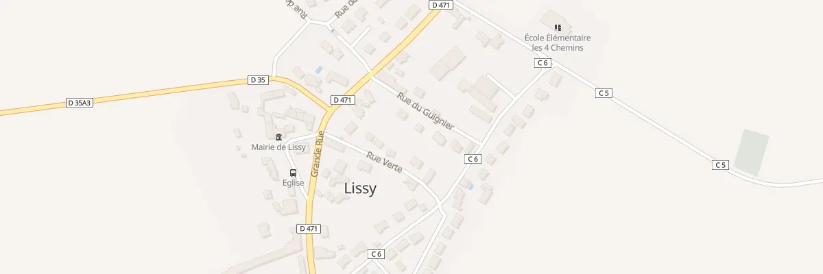 Plan du 6 Rue du Guignier à Lissy