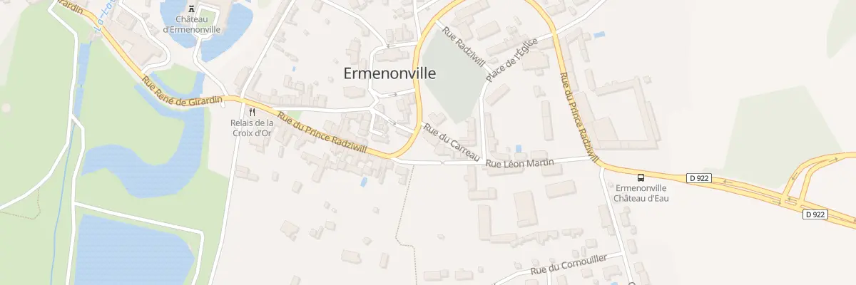 Plan du 1 Rue Léon Martin à Ermenonville