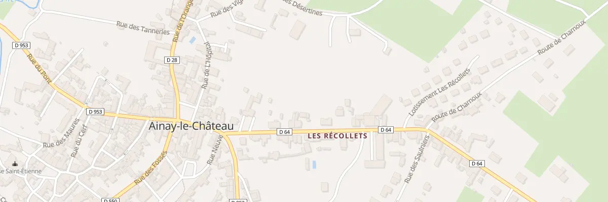 Plan du 5 Rue des Récollets à Ainay-le-Château